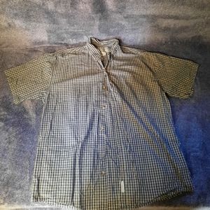 Men's Large Short-Sleeve, Button-Down Shirt